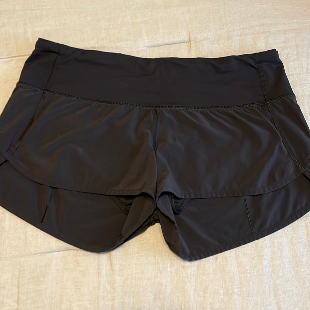 Lululemon Black Workout Shorts 8